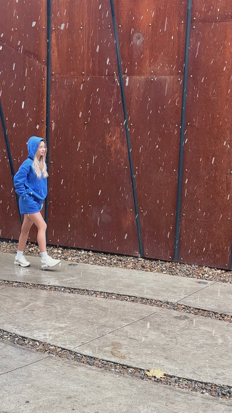 Load and play video in Gallery viewer, The Ultimate Chill Set – Cozy Me-Time Shorts &amp; Oversized Everything Hoodie
